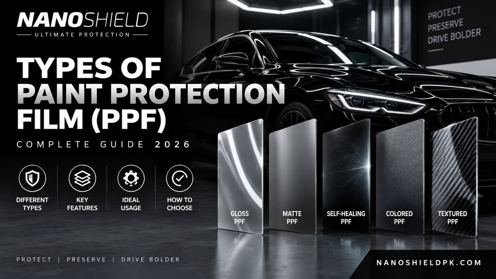 Types of Paint Protection Film PPF
